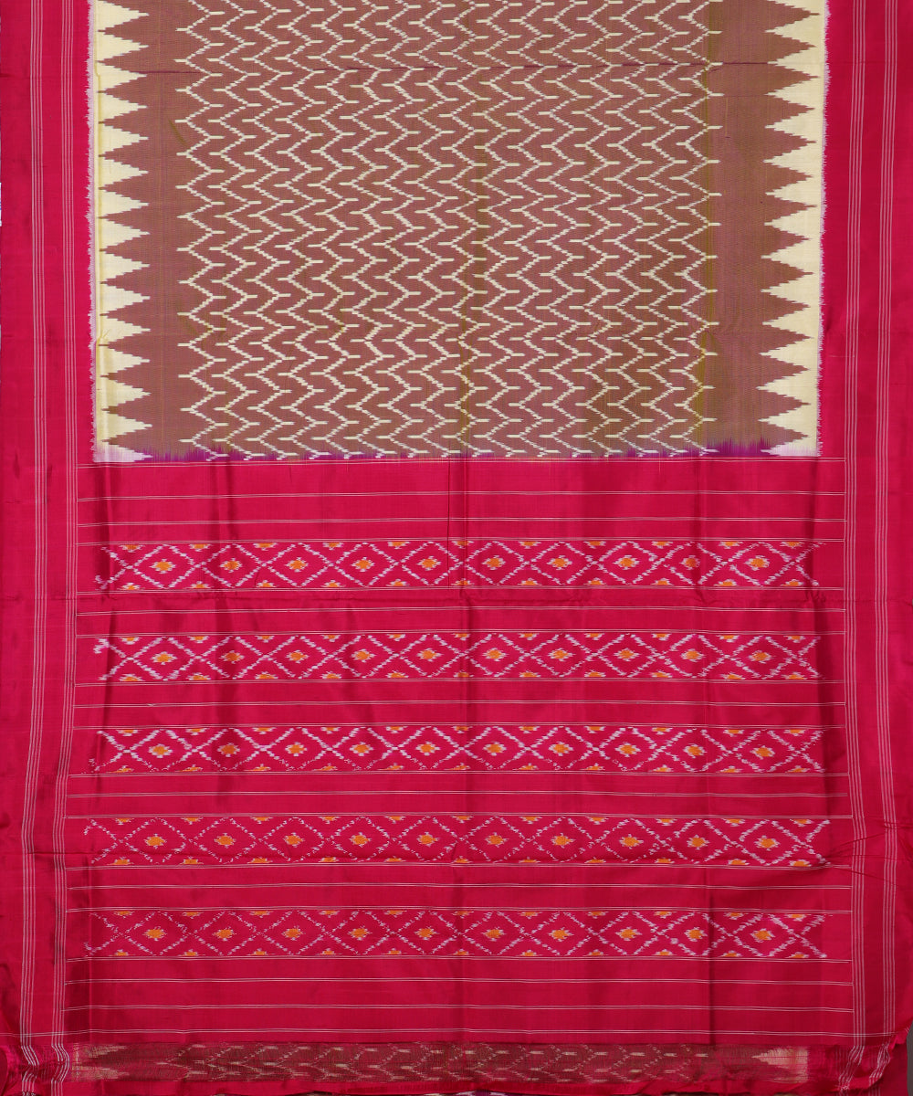 Multi-shade handloom rajkot silk saree