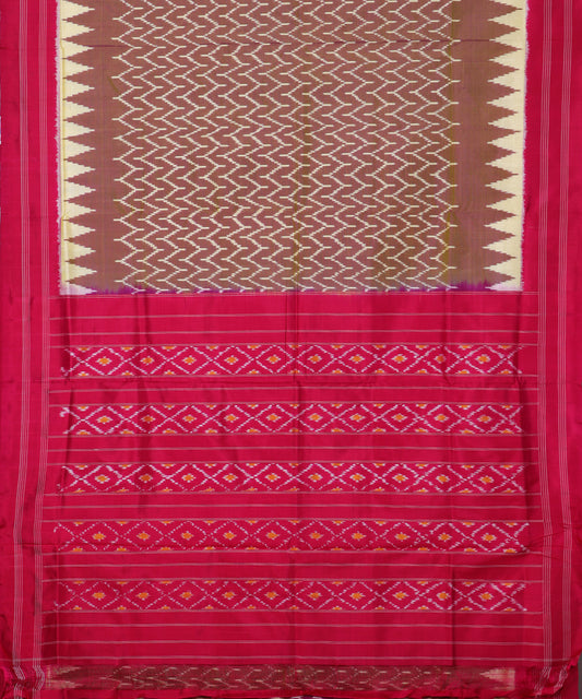 Multi-shade handloom rajkot silk saree