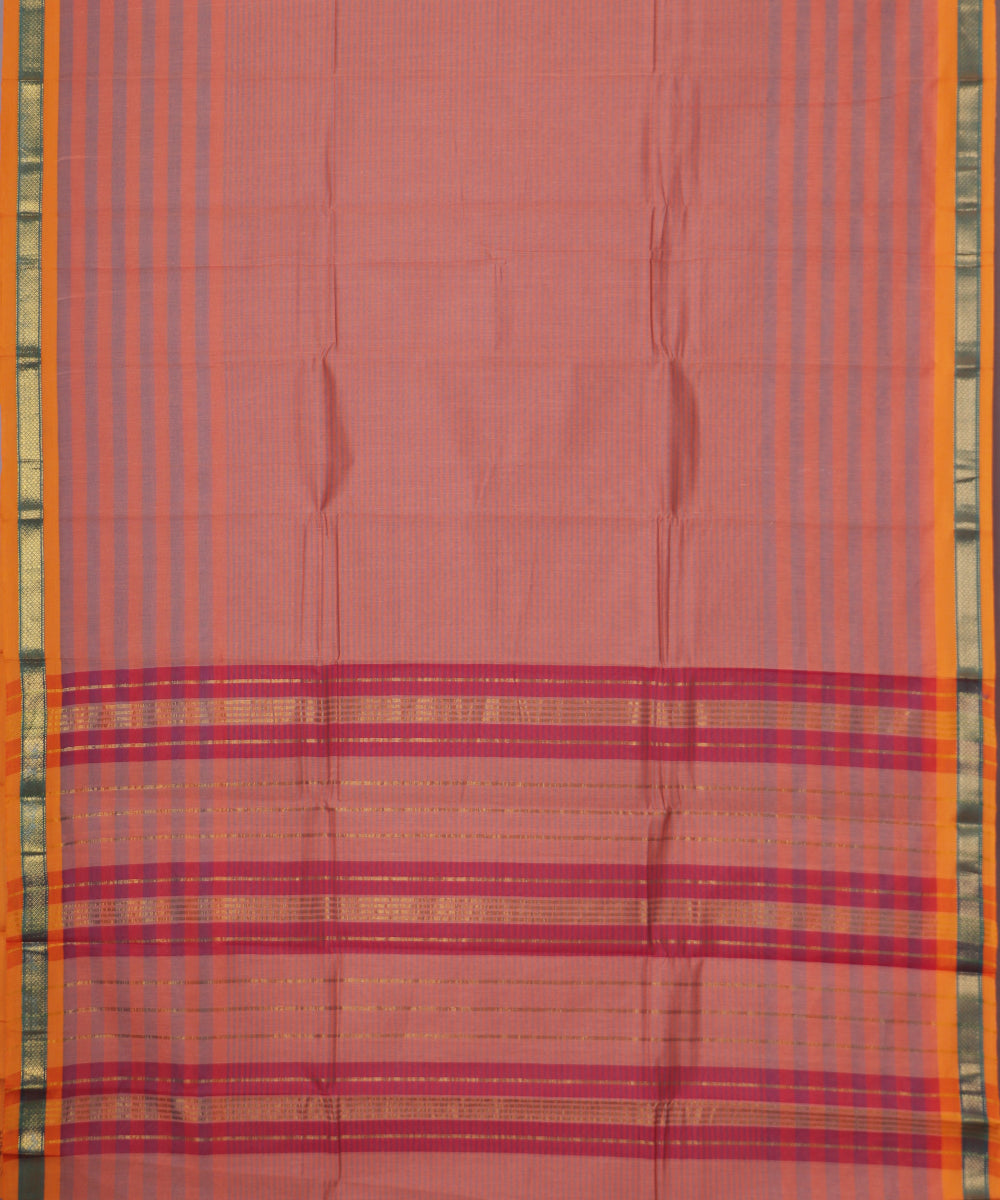 Multi-color handloom narayanpet cotton saree