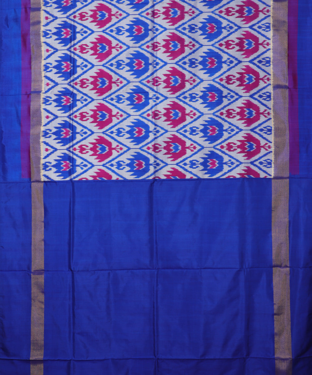 Multi-color handloom rajkot silk saree