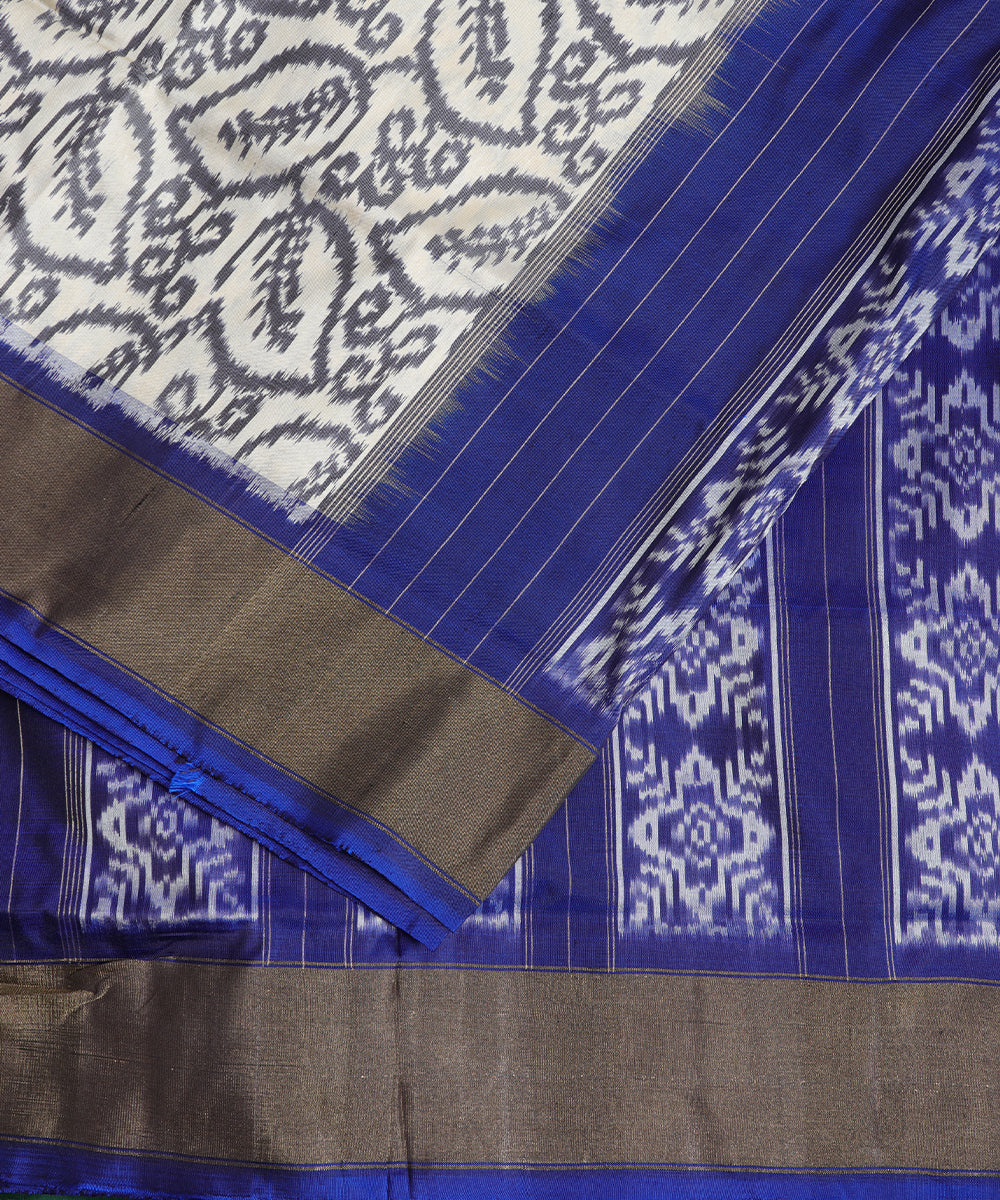 Eggnog color handloom rajkot silk saree