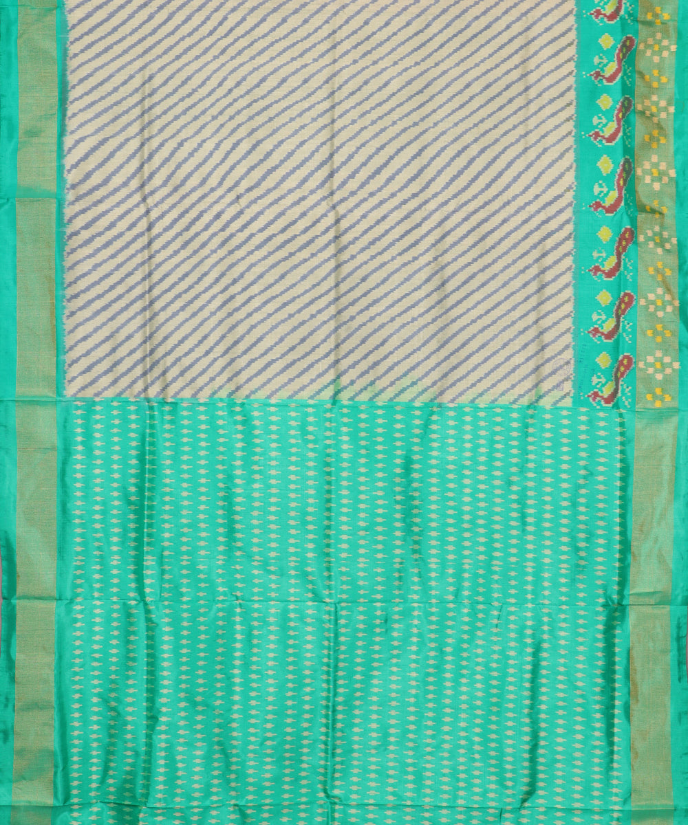 Artichoke color handloom rajkot silk saree