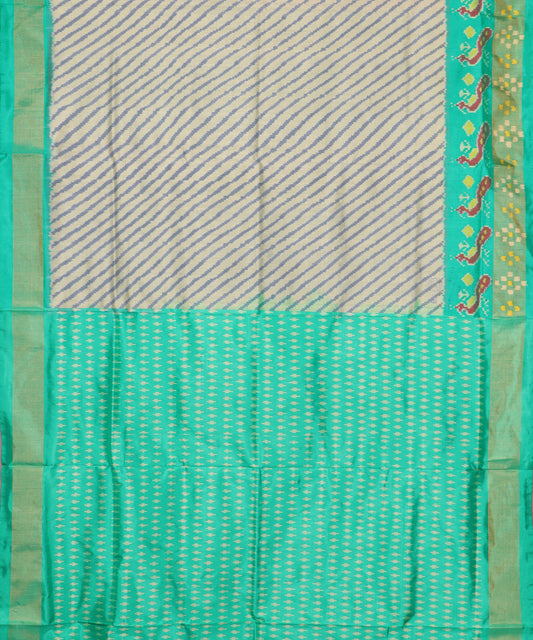 Artichoke color handloom rajkot silk saree