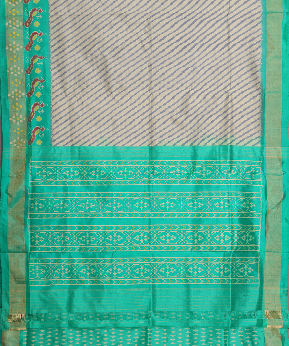 Artichoke color handloom rajkot silk saree