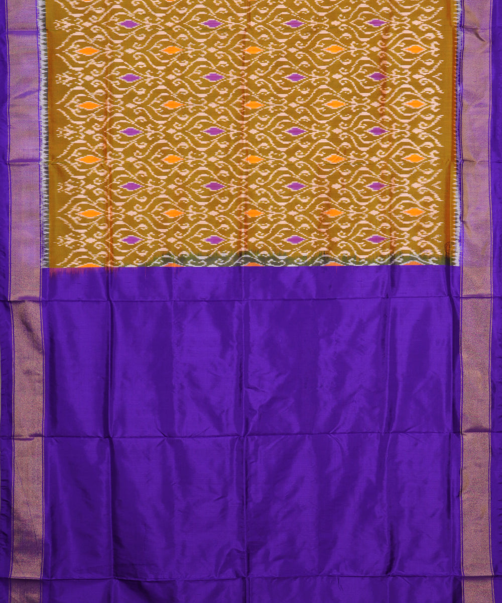 Multi-shade color handloom rajkot silk saree