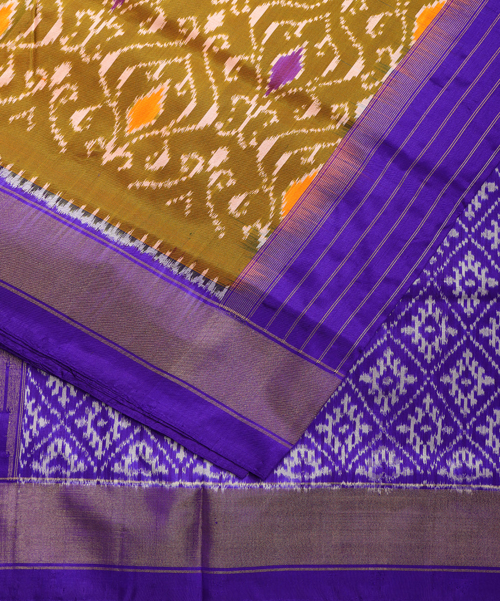 Multi-shade color handloom rajkot silk saree