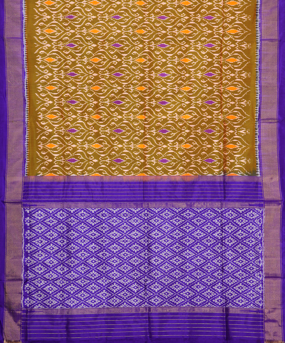 Multi-shade color handloom rajkot silk saree