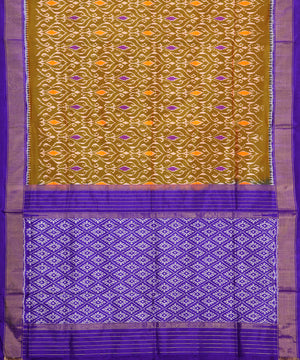 Multi-shade color handloom rajkot silk saree