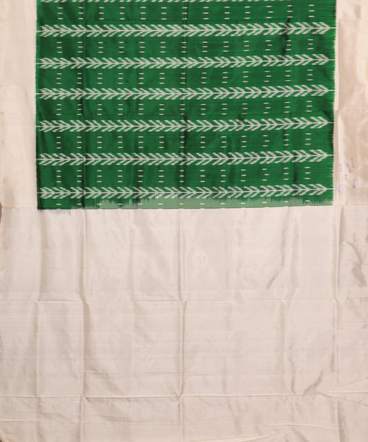 Sacramento green color handloom rajkot silk saree