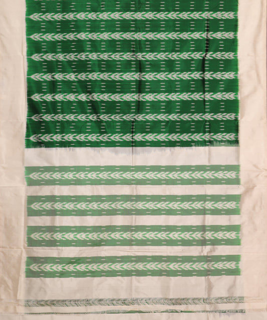 Sacramento green color handloom rajkot silk saree
