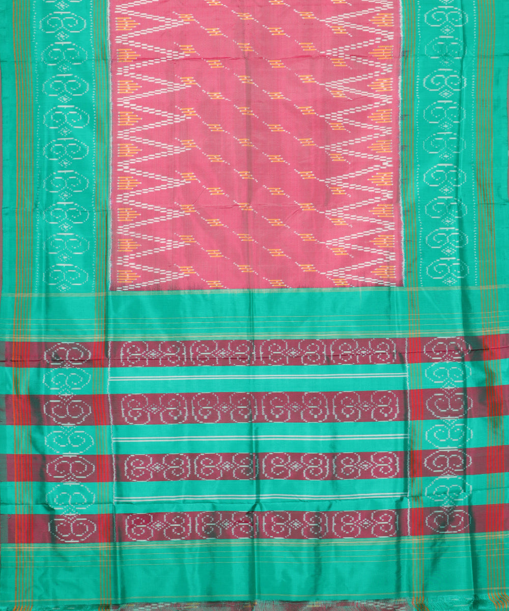 Multi-shade color handloom rajkot silk saree