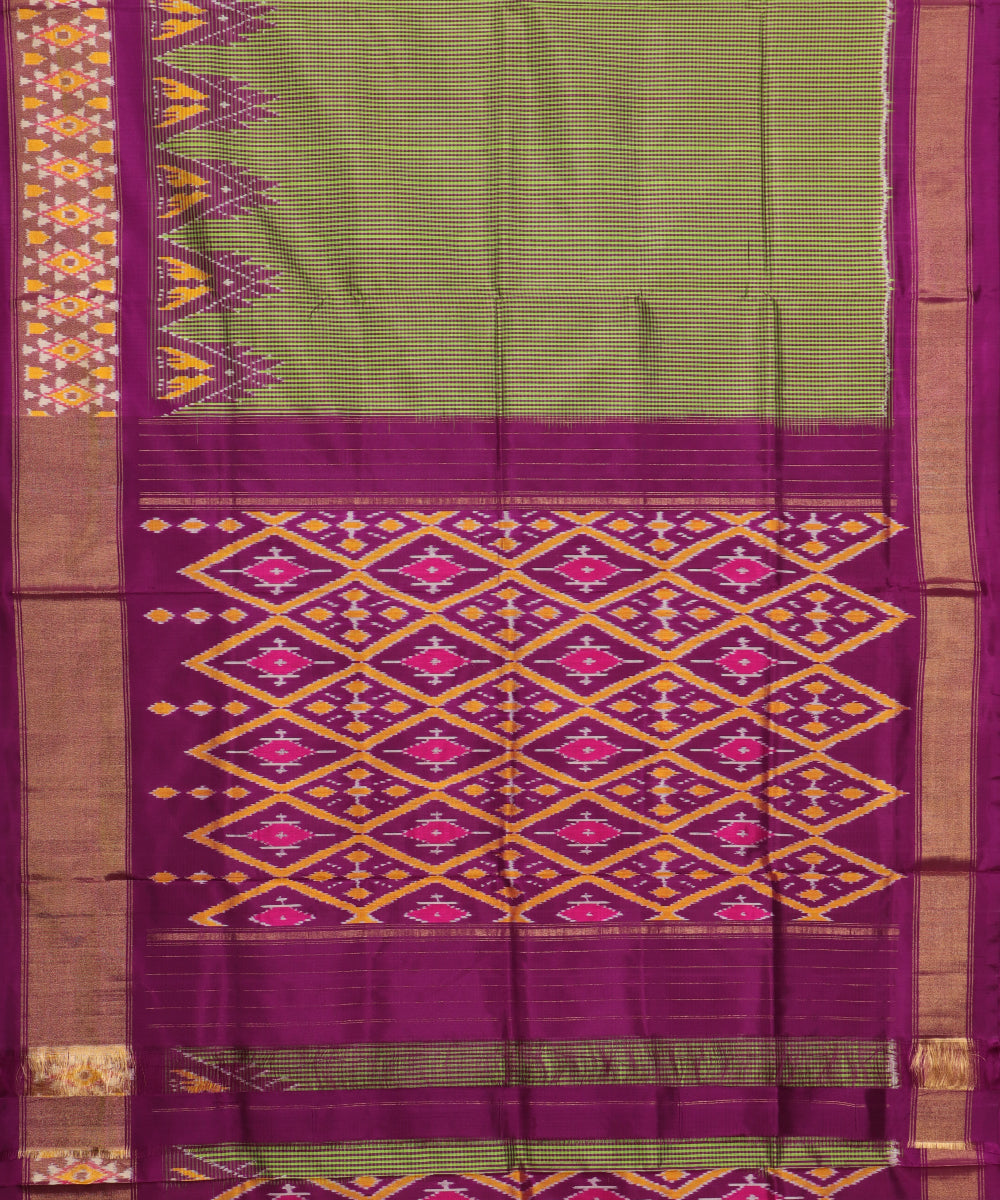 Multi color handloom rajkot silk saree