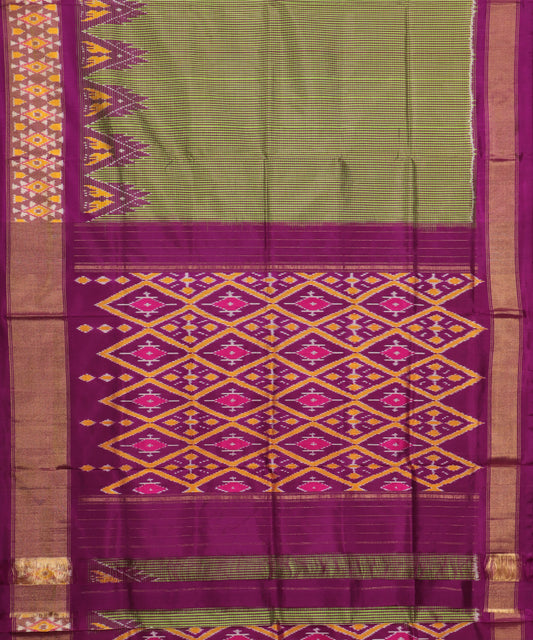 Multi color handloom rajkot silk saree