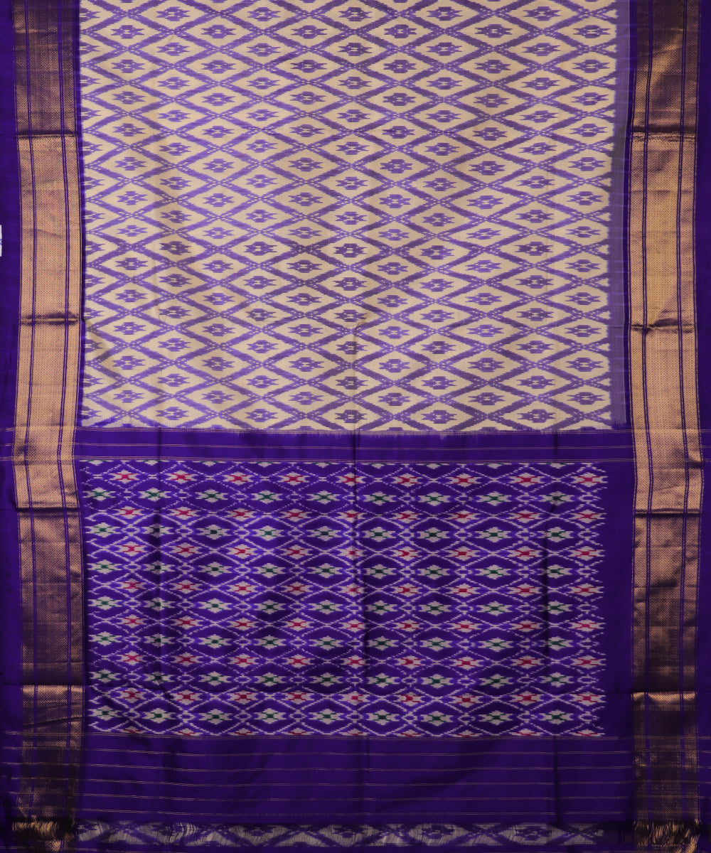 Multi-color handloom rajkot silk saree