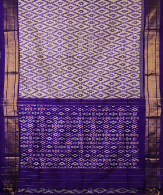 Multi-color handloom rajkot silk saree