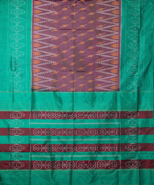 African violet shade handloom rajkot silk saree