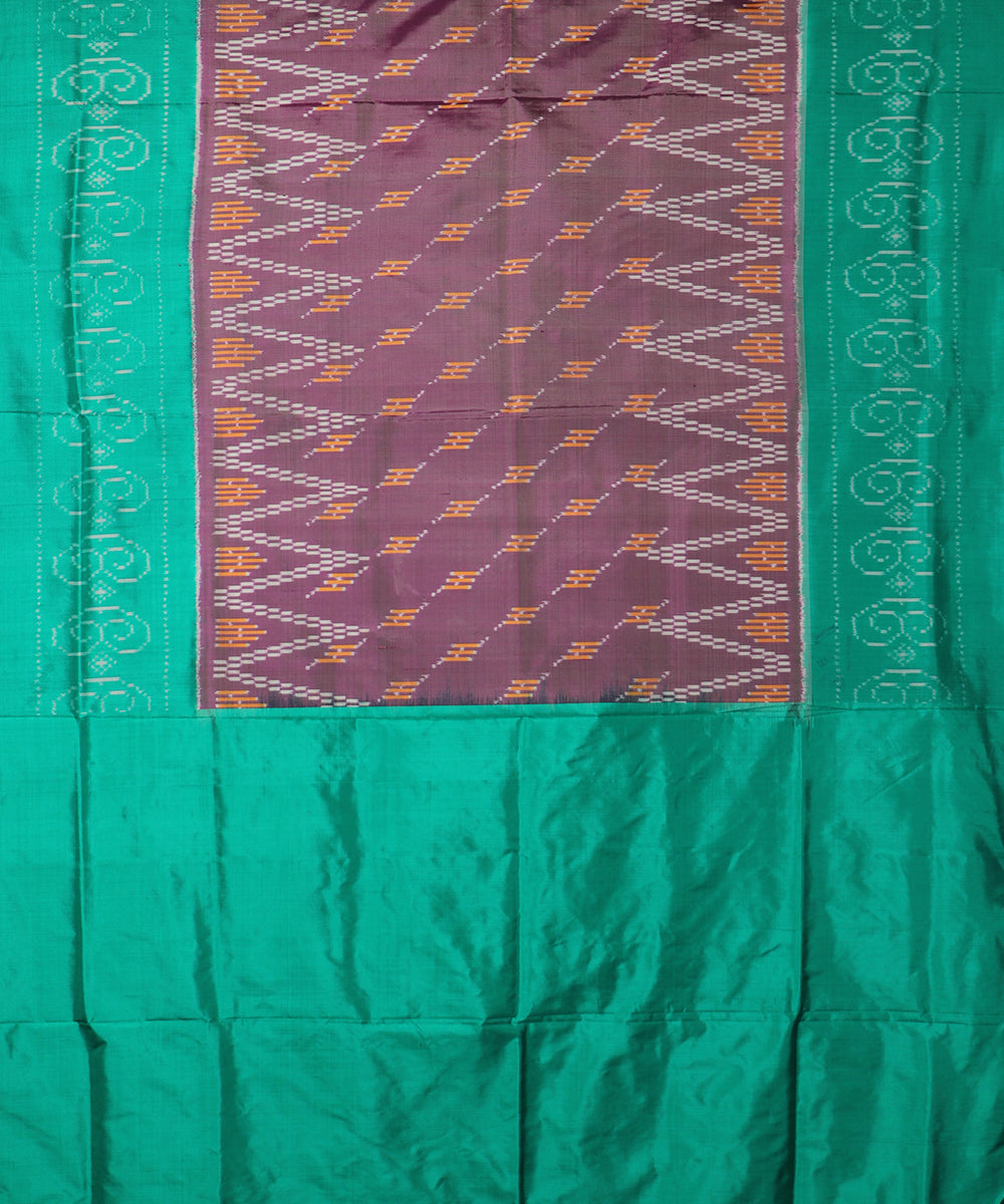 African violet shade handloom rajkot silk saree