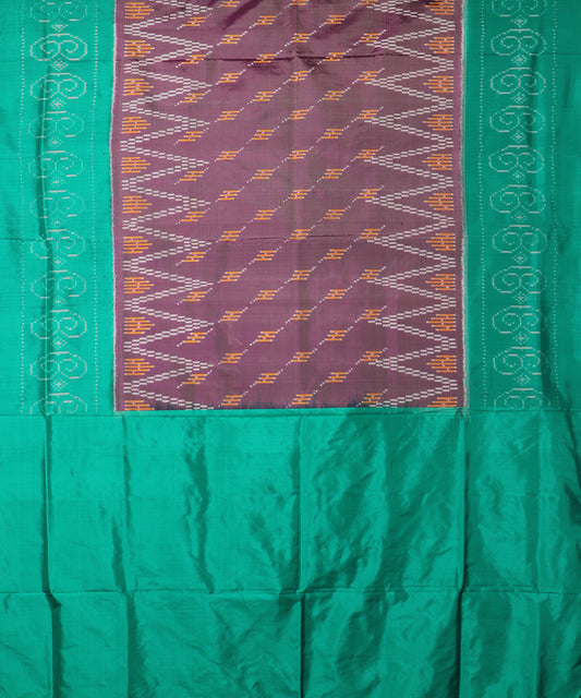 African violet shade handloom rajkot silk saree