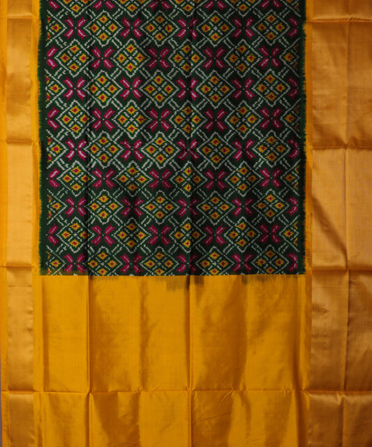 Sacramento green color handloom rajkot silk saree