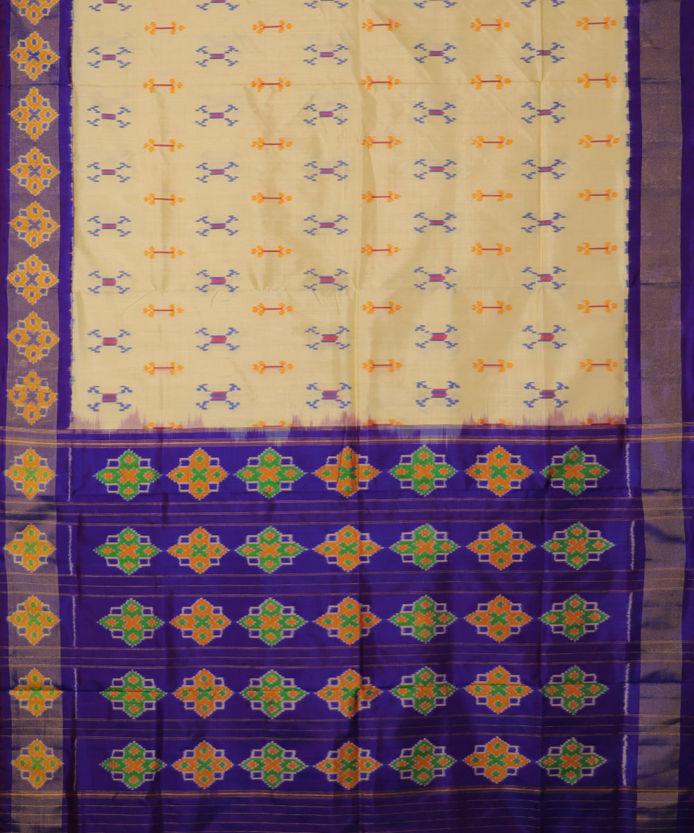 Banana yellow color handloom rajkot silk saree