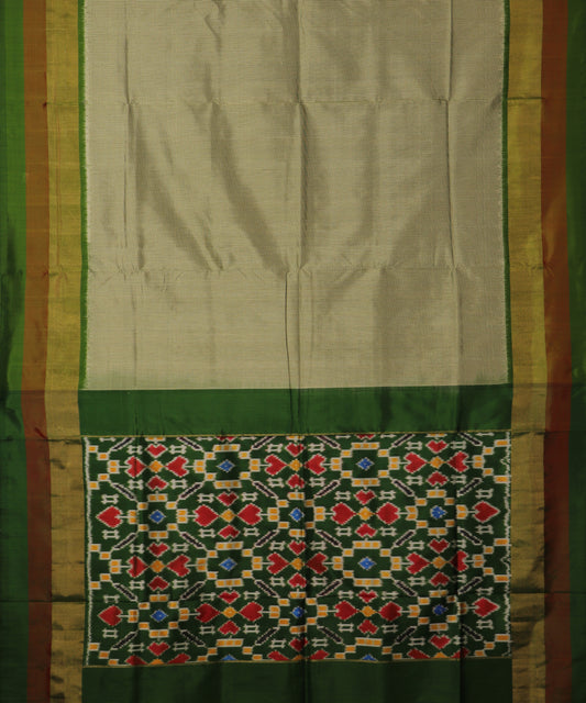 Multi-color handloom rajkot silk saree