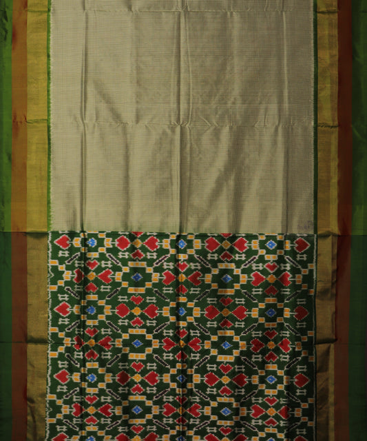 Multi-color handloom rajkot silk saree