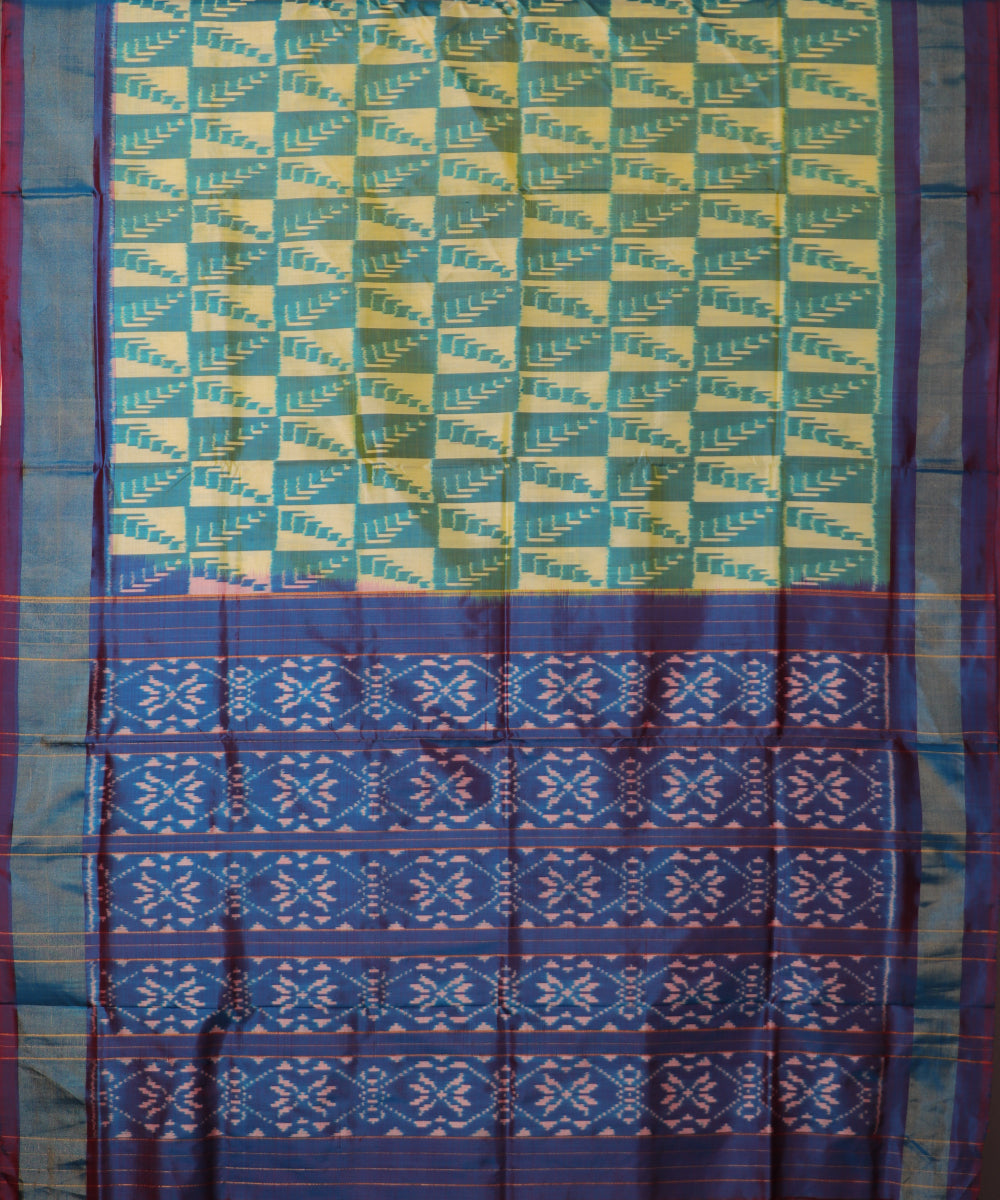 Multi-color handloom rajkot silk saree