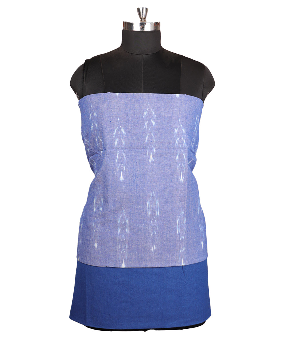 Cornflower blue color handloom pochampally punjabi suit