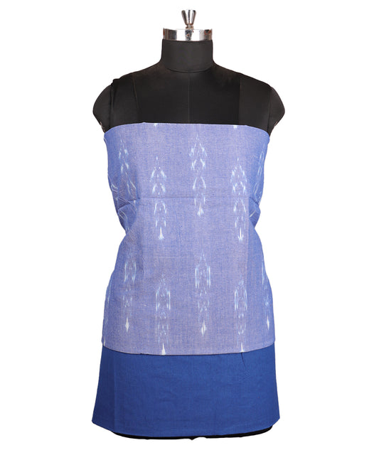 Cornflower blue color handloom pochampally punjabi suit