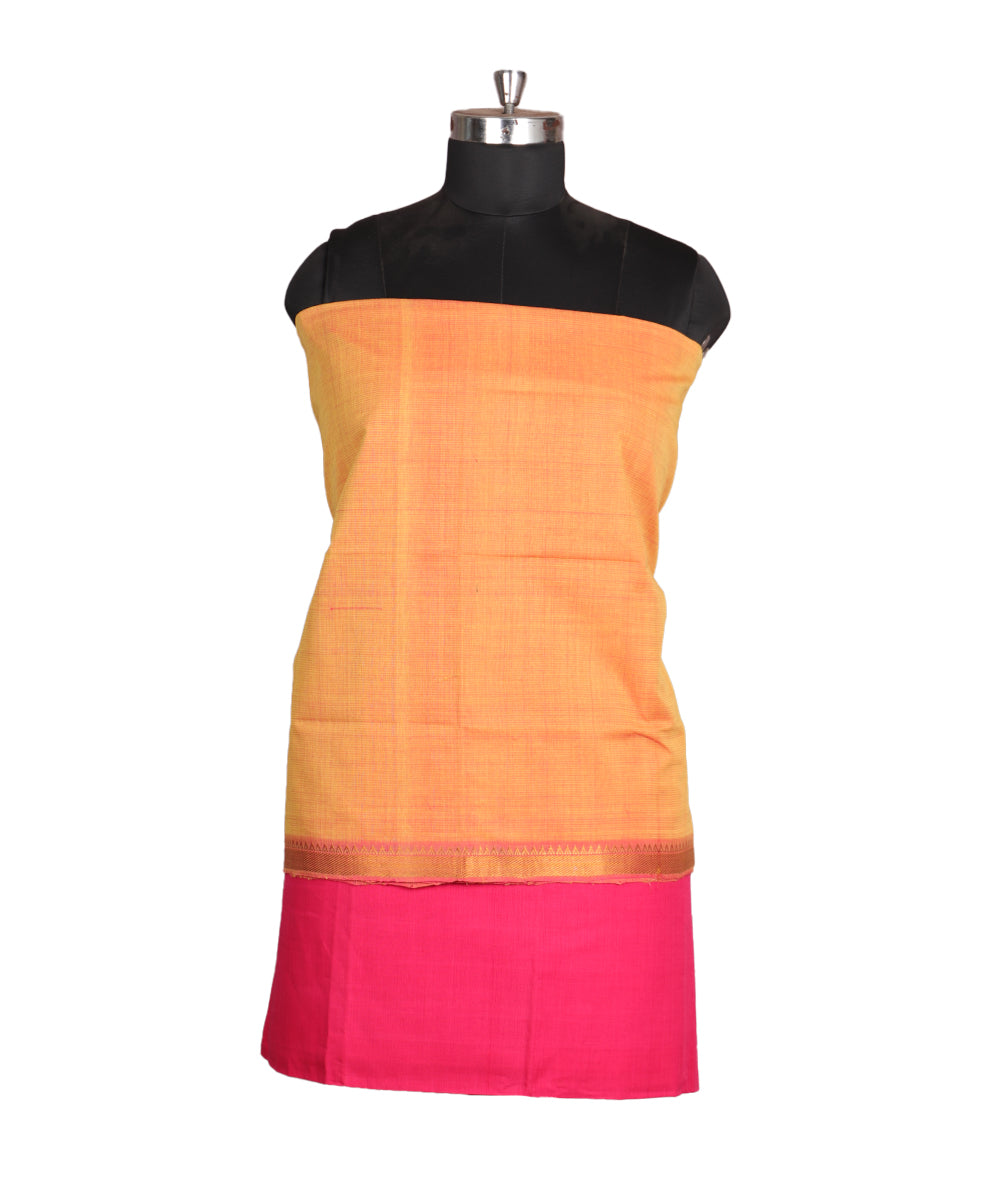 Handloom mangalagiri cotton suit