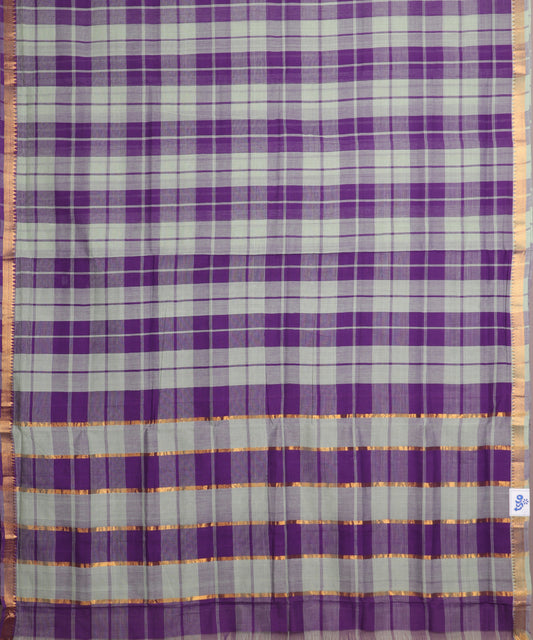 Multi-color handloom mangalagiri cotton saree