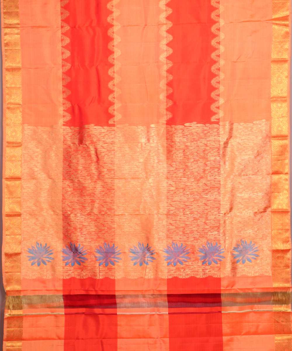 Multi-color handloom trilinga silk saree
