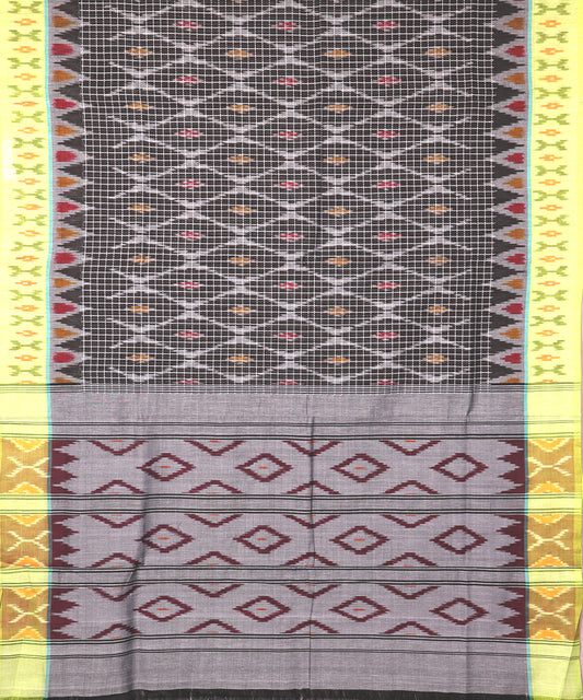 Black color pochampally mercerised muthyampet cotton saree