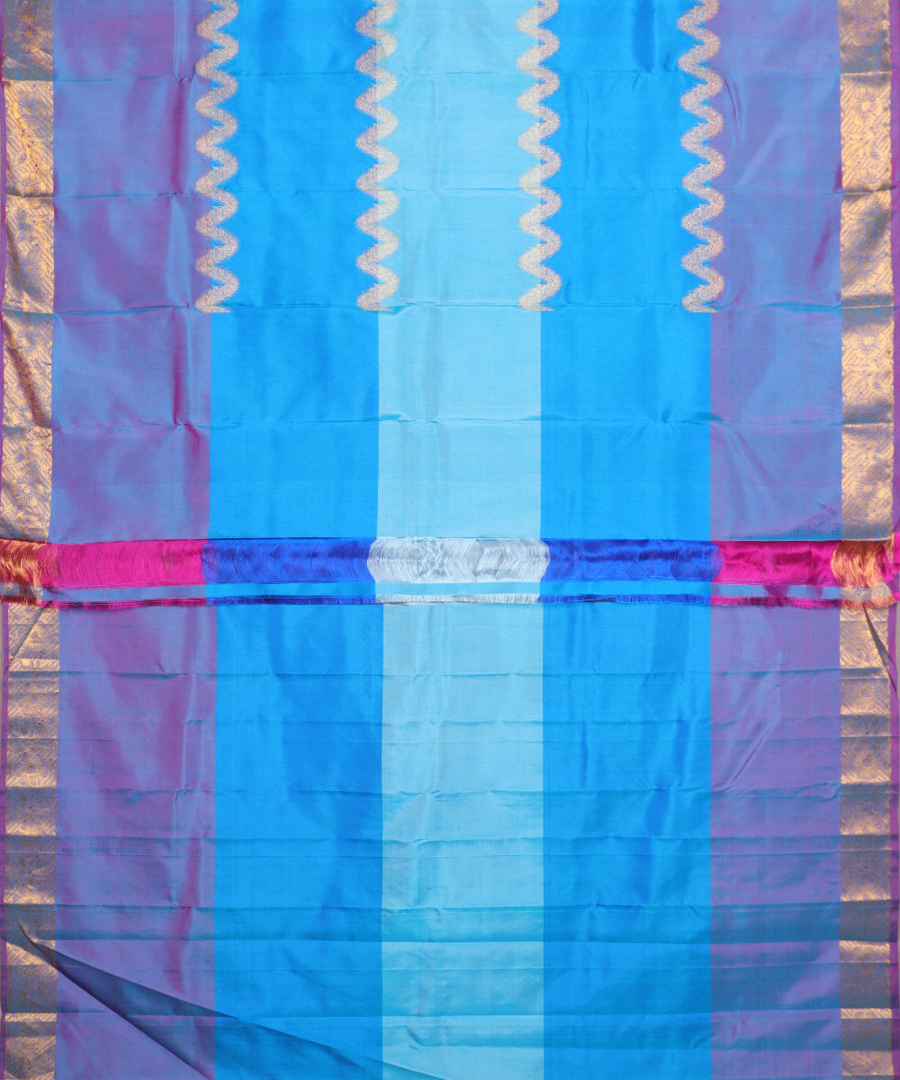 Multi-color handloom trilinga silk saree