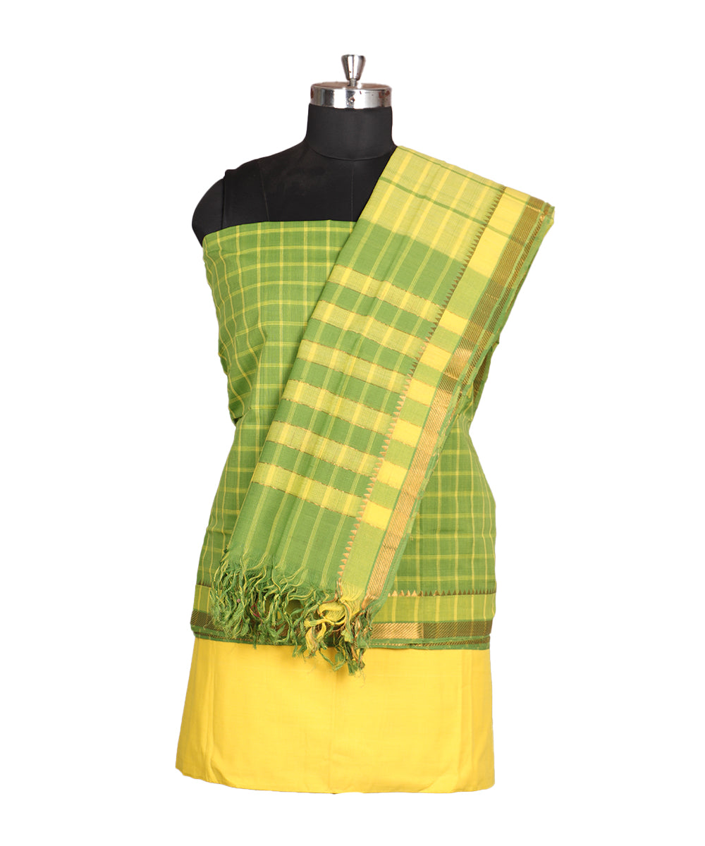 Handloom mangalagiri cotton suit