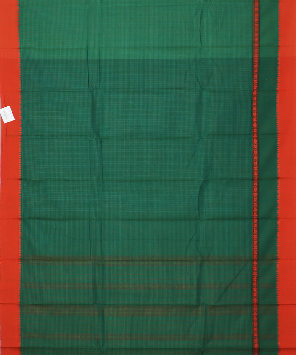 Sacramento green color handloom narayanpet cotton saree