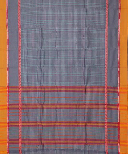 Independence blue color handloom narayanpet cotton saree