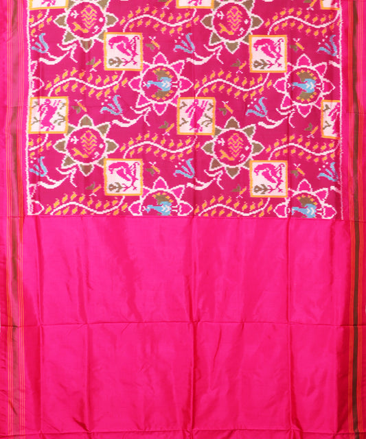 Byzantine violet color handloom rajkot silk saree