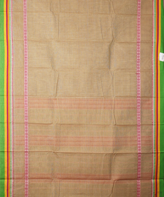 Artichoke green color handloom narayanpet cotton saree