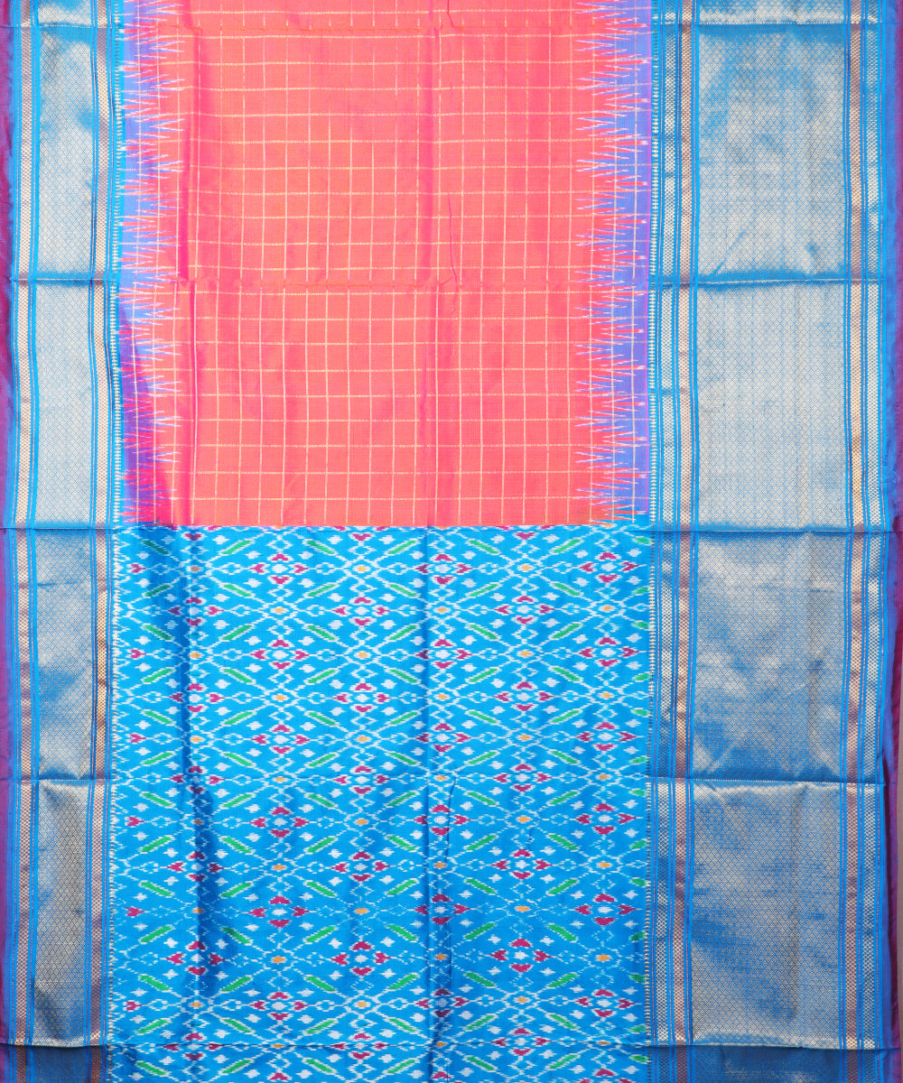 Imperial color handloom rajkot silk saree