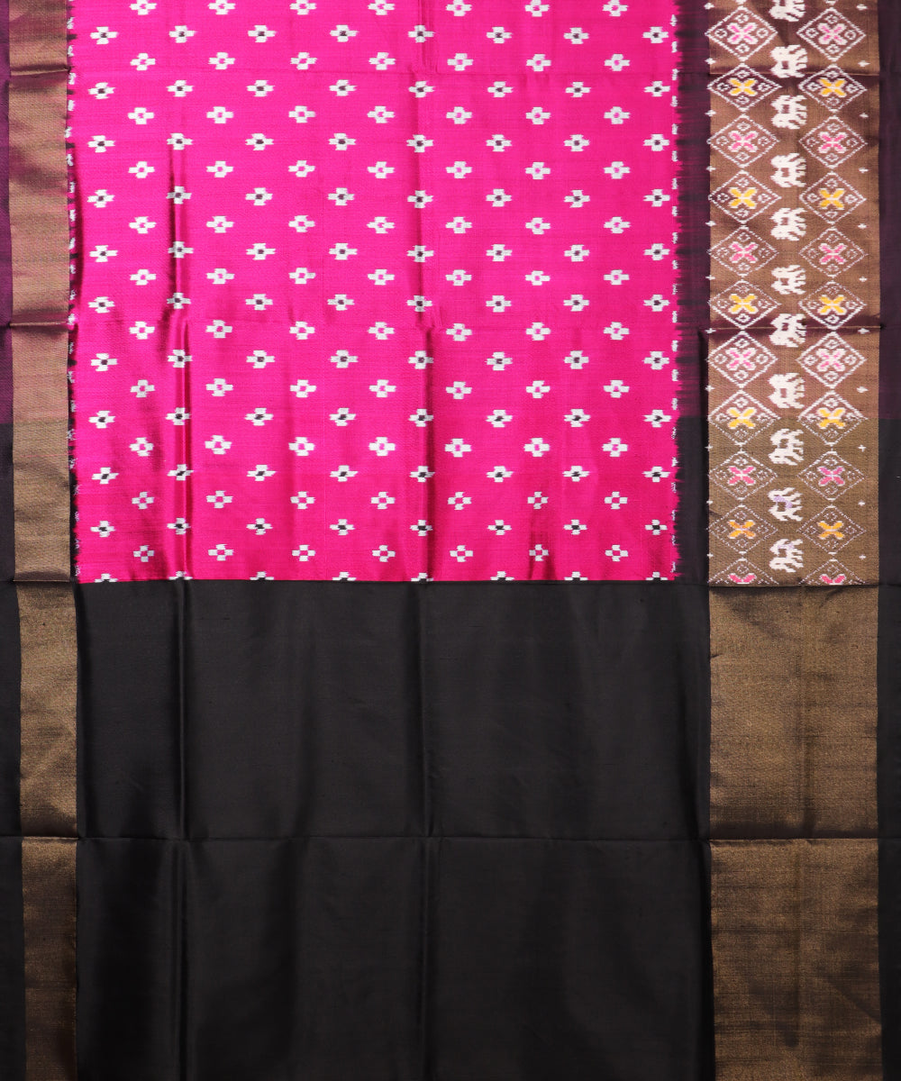 Lollipop violet color handloom rajkot silk saree