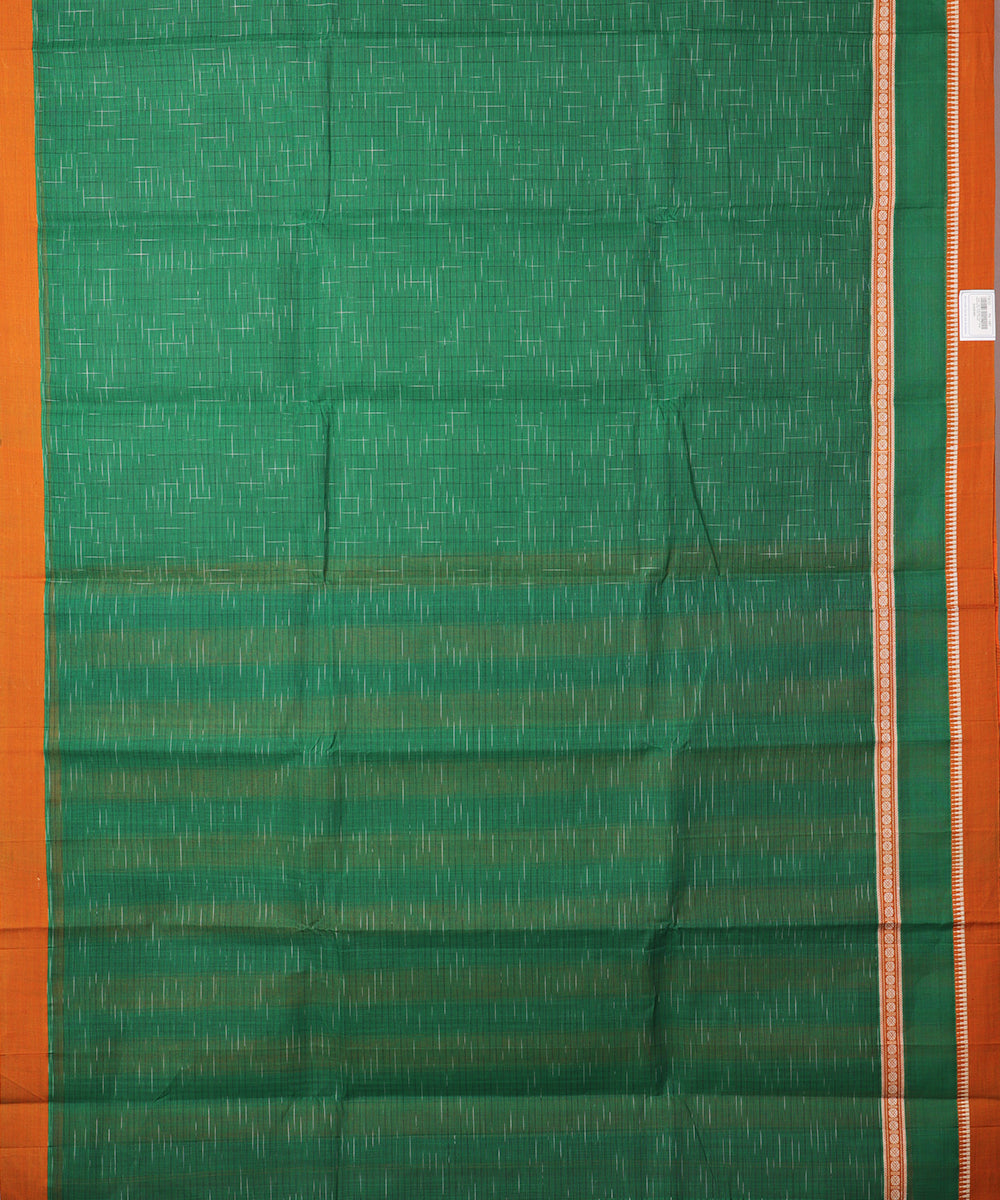Forest green color handloom narayanpet cotton saree