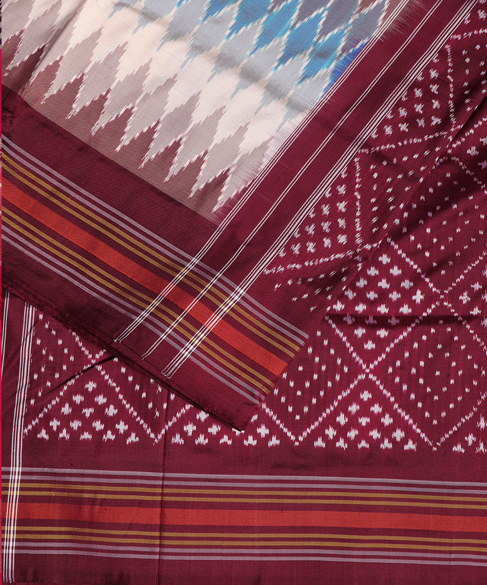 Multi-color handloom rajkot silk saree