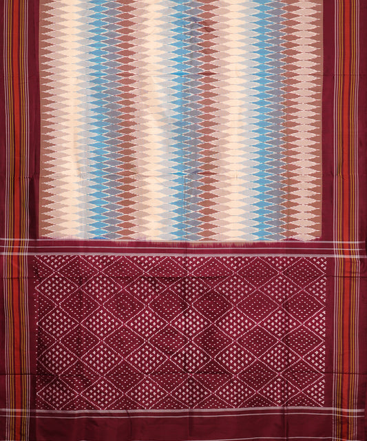 Multi-color handloom rajkot silk saree