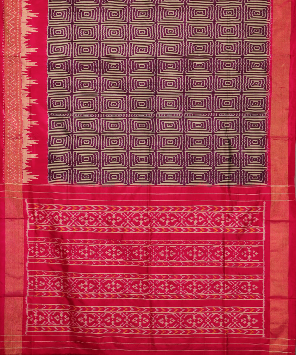 Multi-color handloom rajkot silk saree