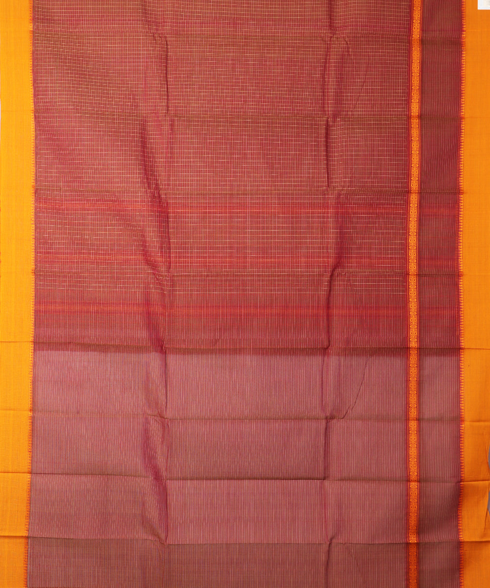 Sangria color handloom narayanpet cotton saree