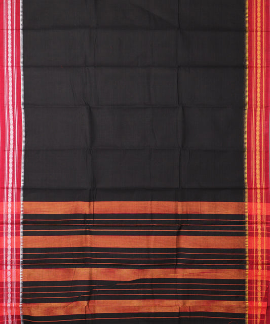Black color handloom narayanpet cotton saree