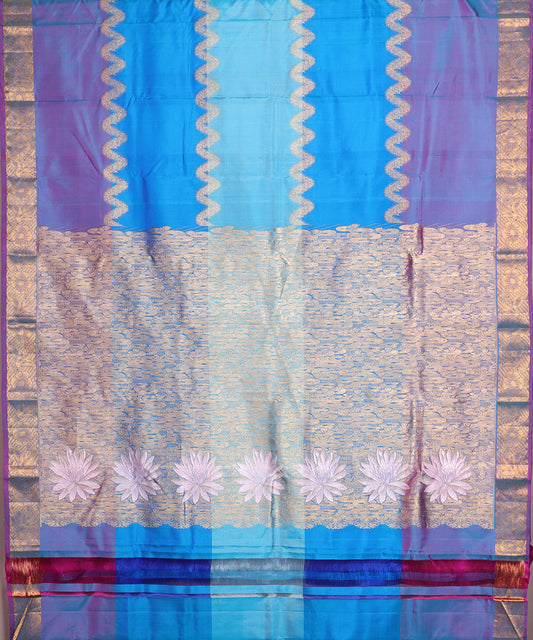 Multi-color handloom trilinga silk saree