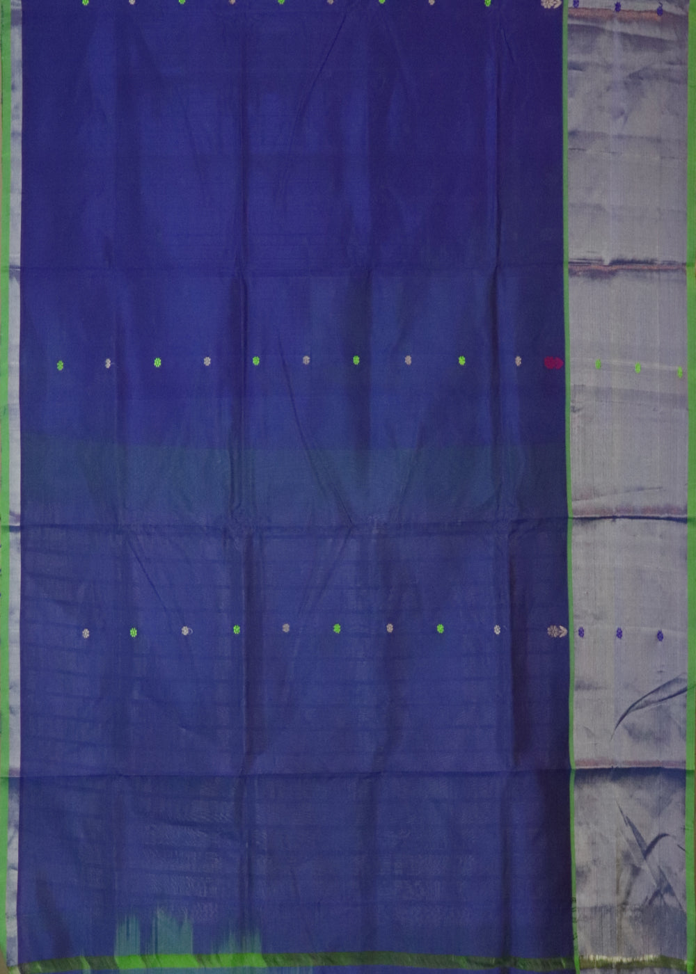 Blue color handloom venkatagiri sico saree