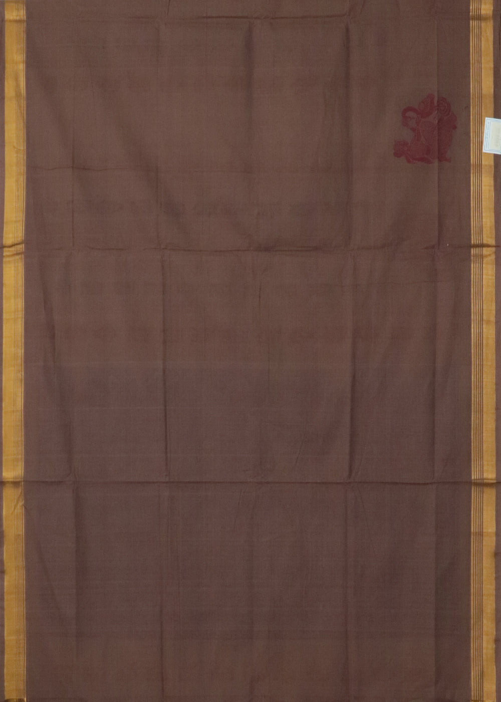 Hickory brown handloom Rajahmundry fancy cotton saree